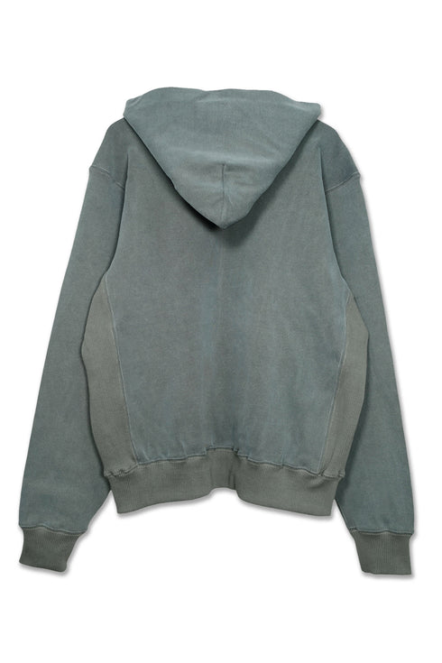 WASHED EMBROIDERY LOGO HOODIE -DARK GREEN- *Last1